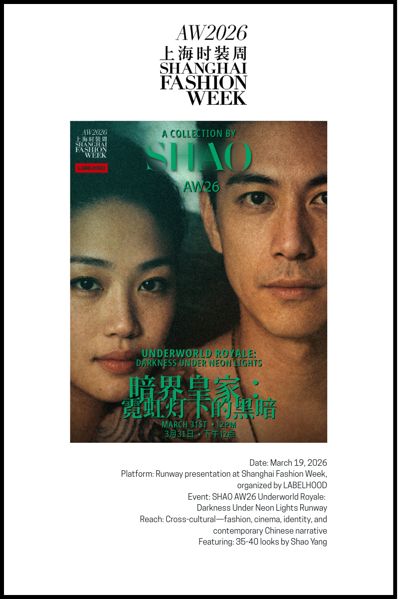 UNDERWORLD ROYALE: DARKNESS UNDER NEON LIGHTS - INSIDE SHAO’S SHFW INSPIRATION