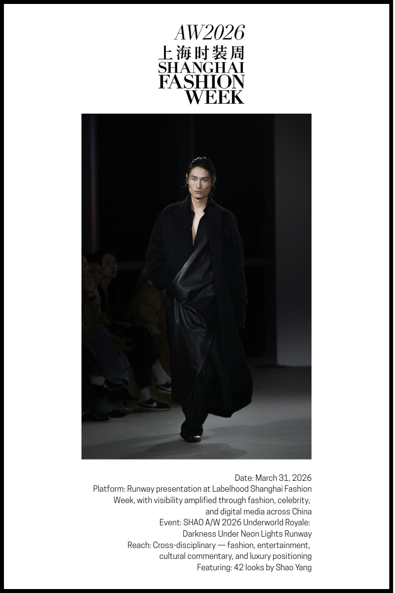 Why SHAO Debuted Underworld Royale at Shanghai Fashion Week for AW26