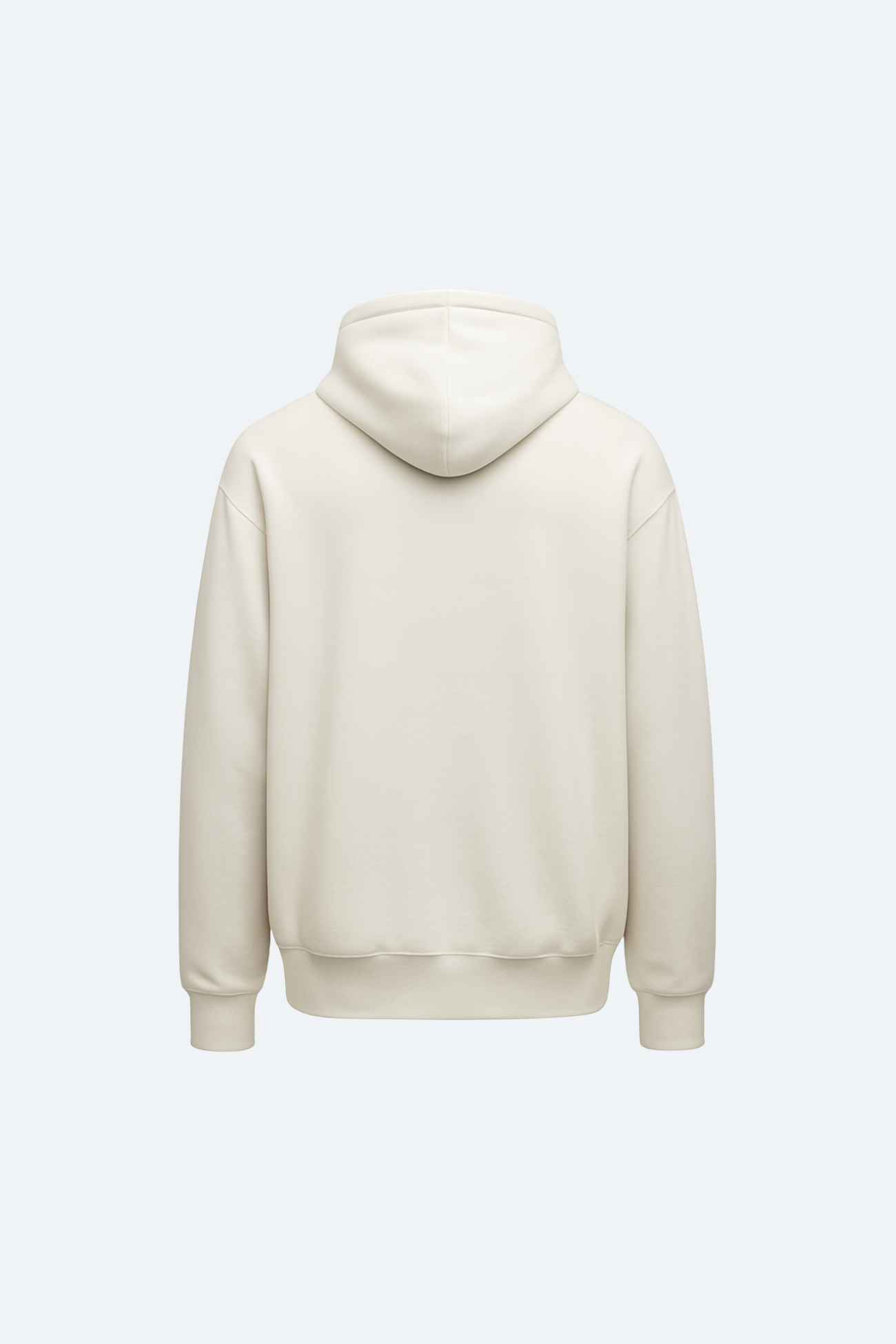 SHAO cream graphic cup hoodie back view