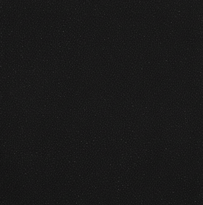 Black denim fabric swatch showing close-up woven texture