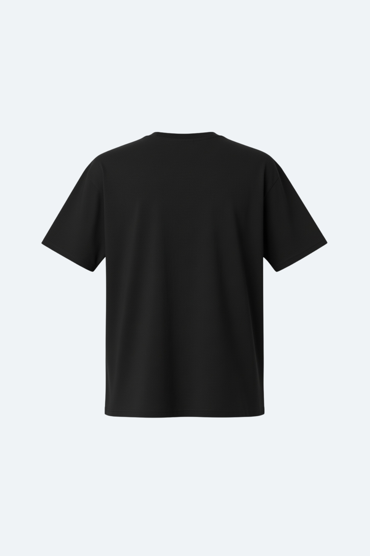 Black Shanghai 1930s NYFW graphic T-shirt back view