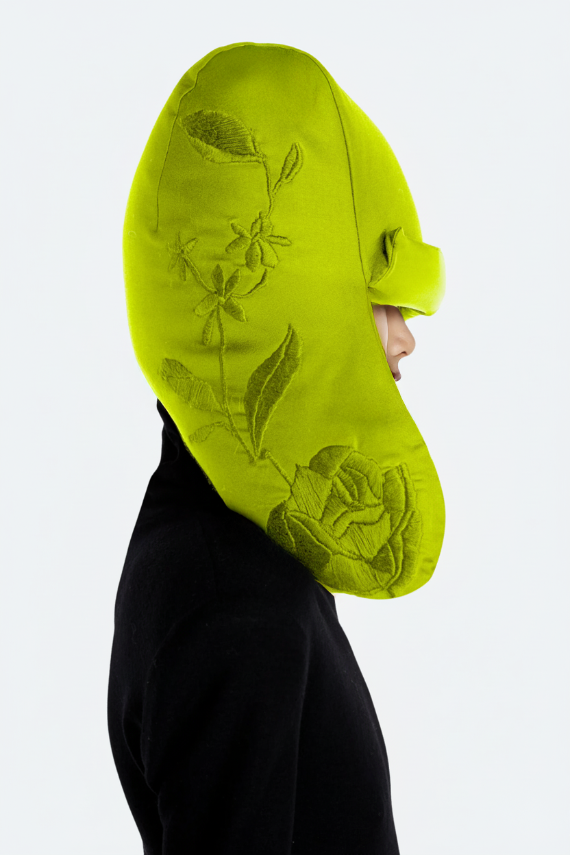 Chartreuse Embroidered Padded Trapper Hat – Architectural Construction