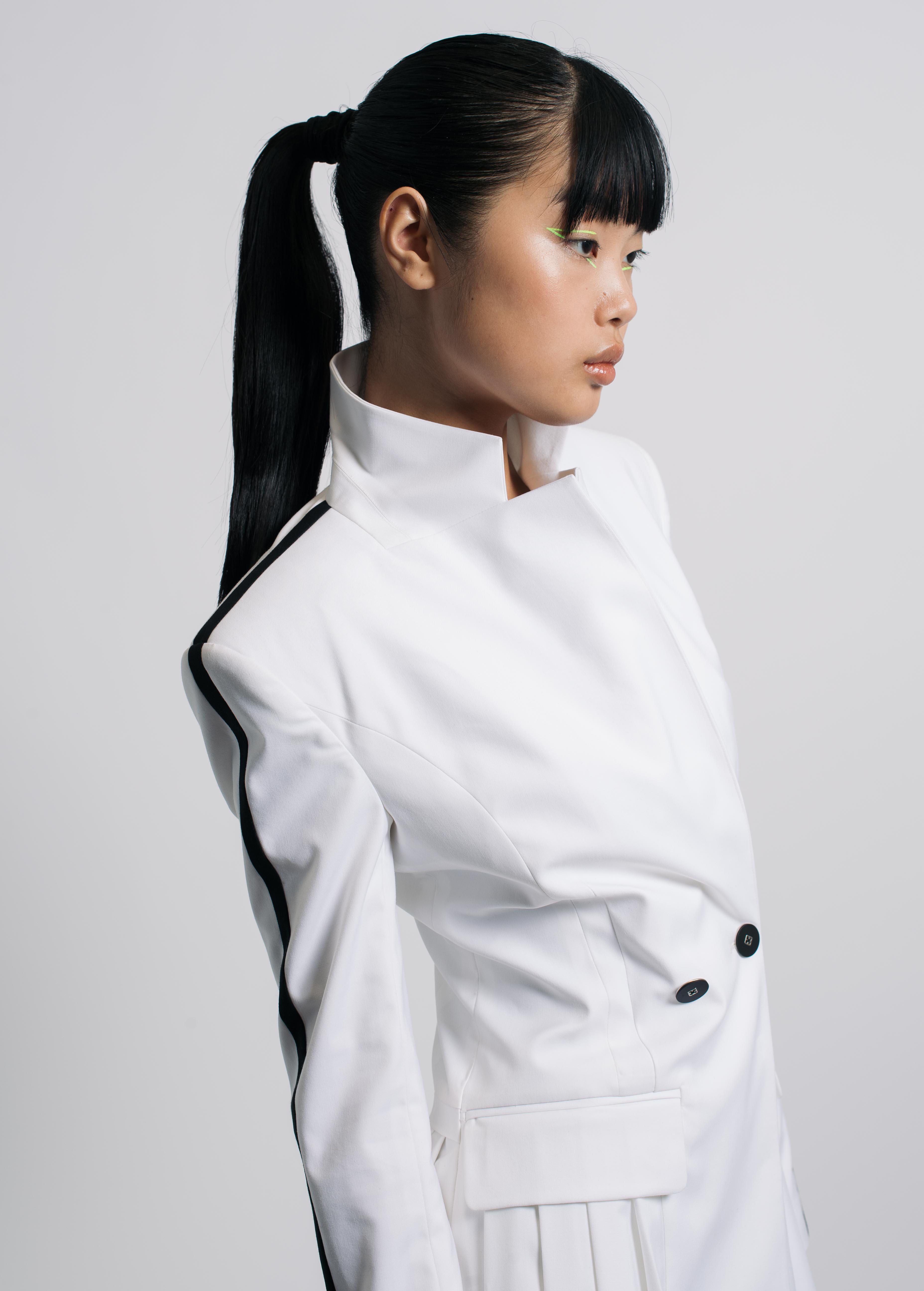 White Blazer Dress