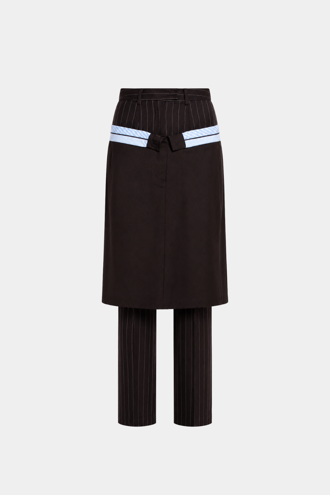 Pinstripe Layered Trousers
