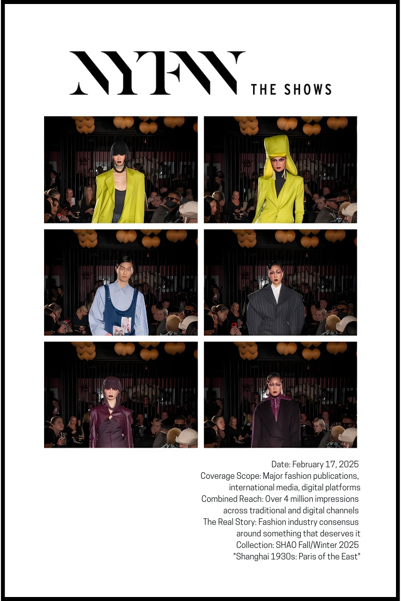 SHAO NYFW F/W ‘25/’26 MEDIA COVERAGE