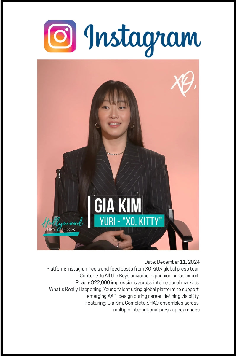 GIA KIM: XO KITTY PRESS TOUR IN FULL SHAO
