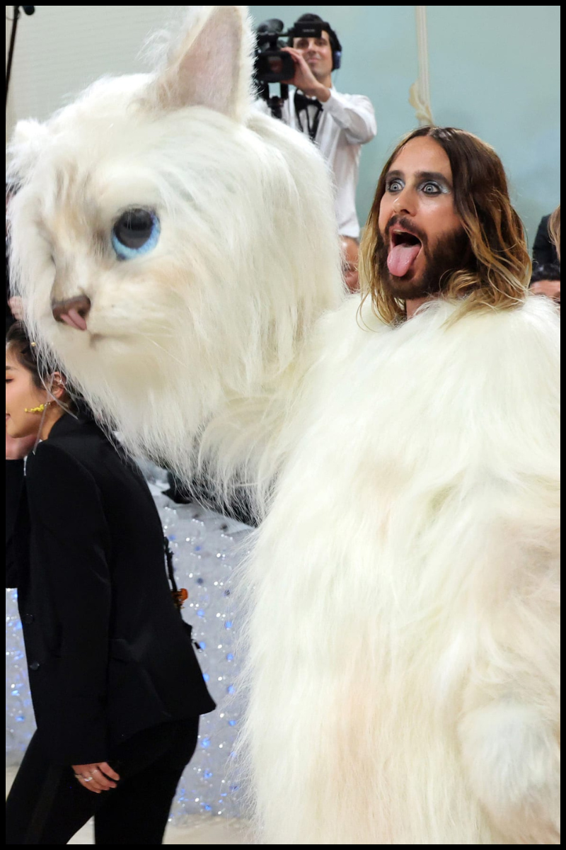 Image: Jared Leto at The Met Gala in Cat Suit Courtesy of NYTimes