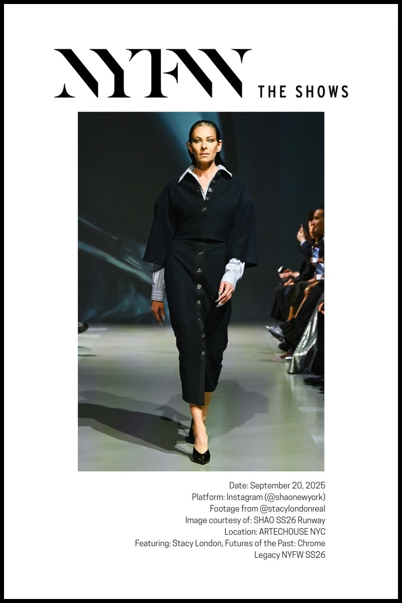 Stacy London Walks SHAO SS26: Authority Becomes Avant-Garde