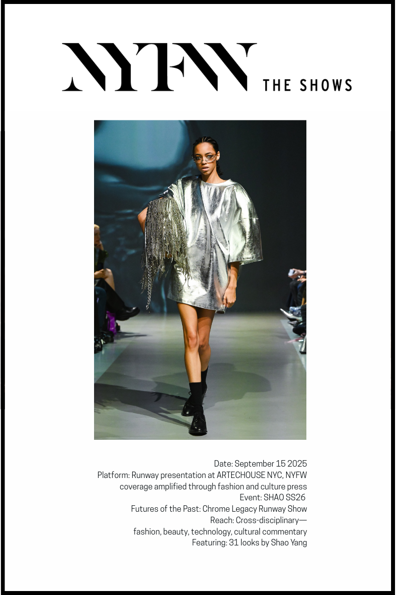 FUTURES OF THE PAST: Chrome Legacy - THE DESIGNER’S NYFW NARRATION