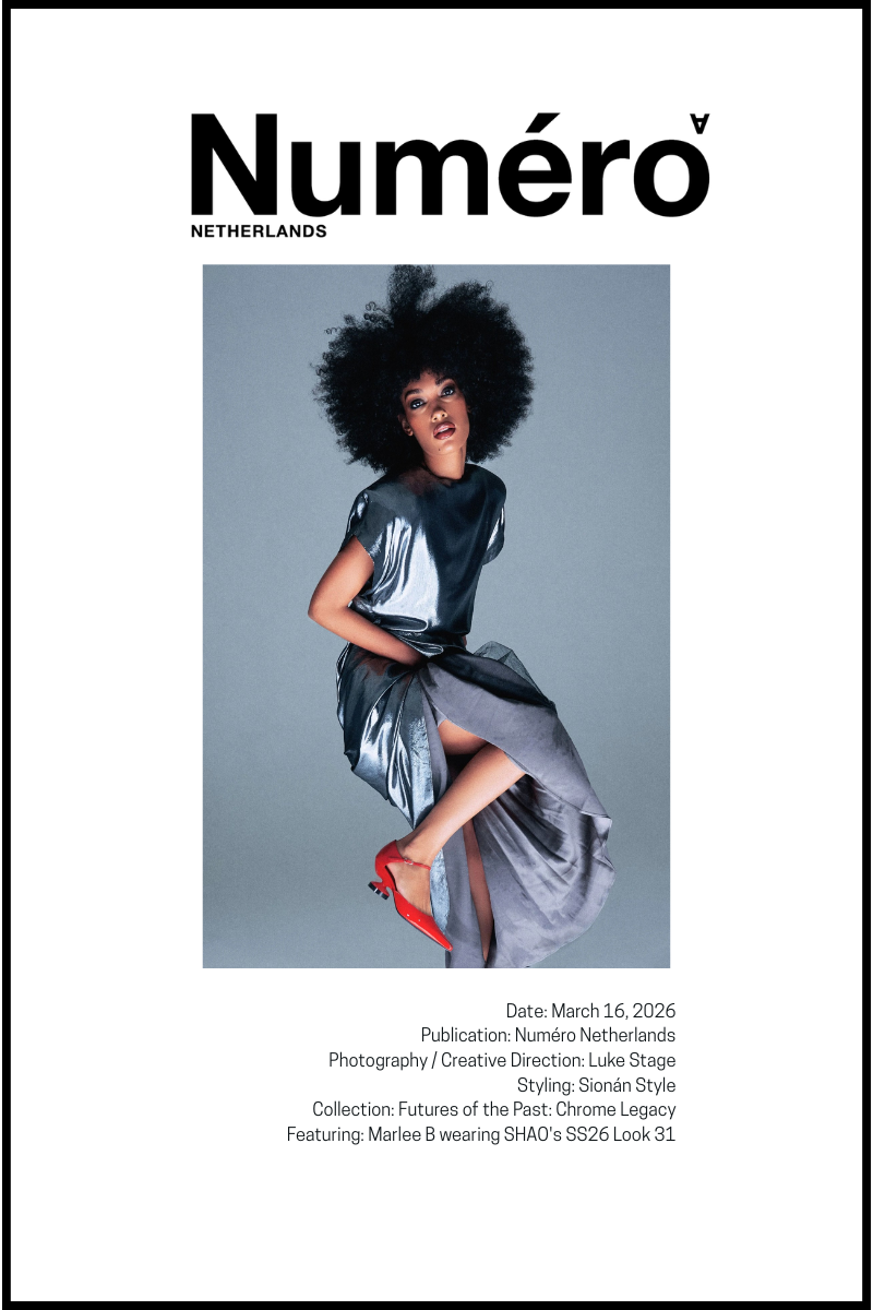 Numéro Netherlands’ “LUXE” Editorial Featuring SHAO SS26 Look 31