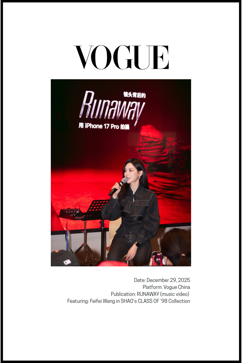 VOGUE CHINA: FEIFEI WANG IN SHAO