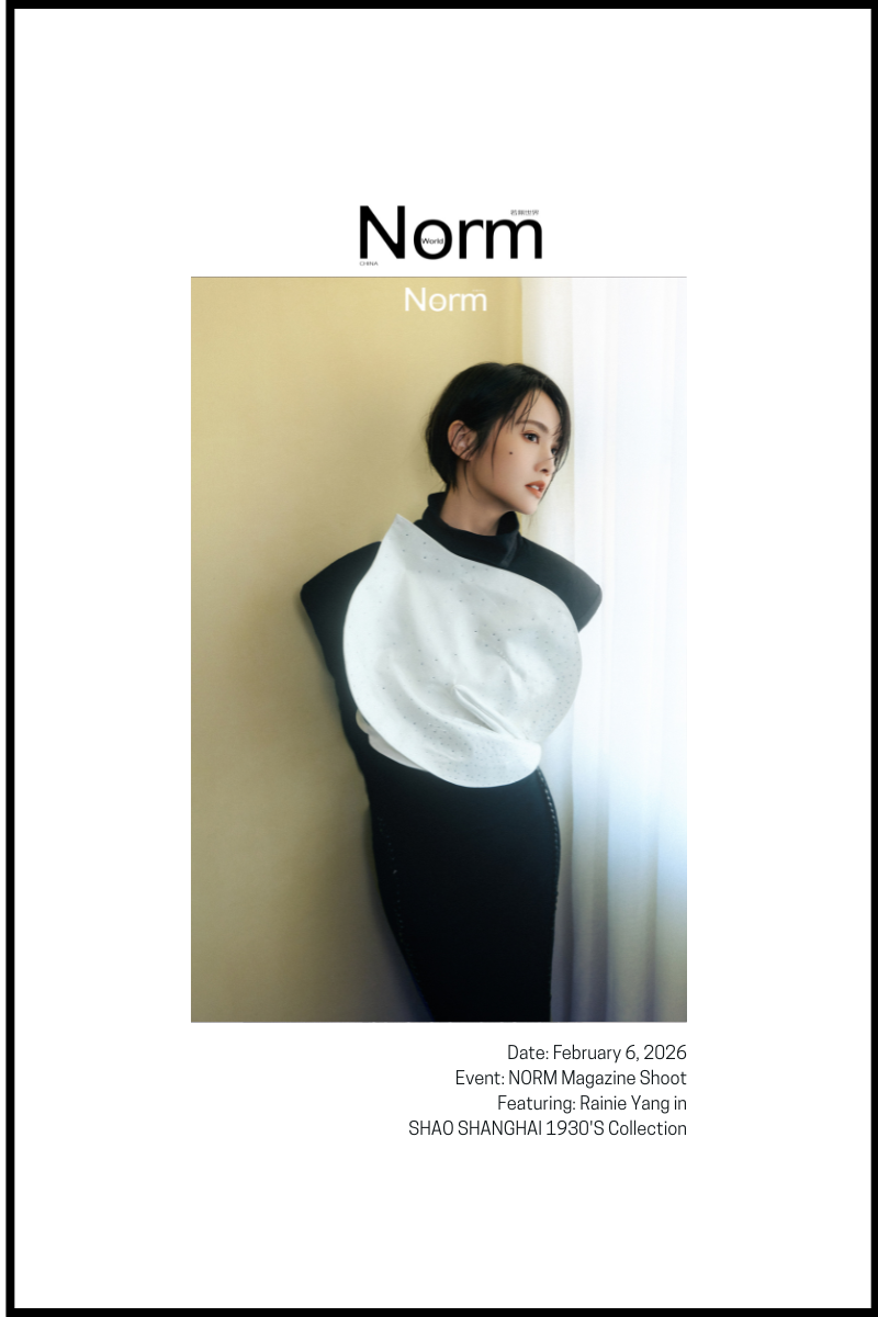NORM MAGAZINE: RAINIE YANG IN SHAO