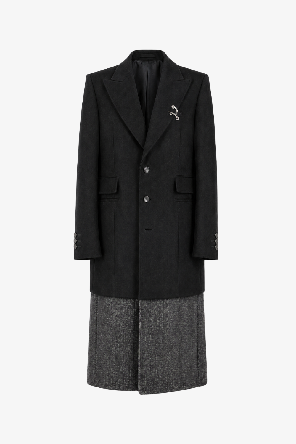 Cashmere Silk Double Layered Coat
