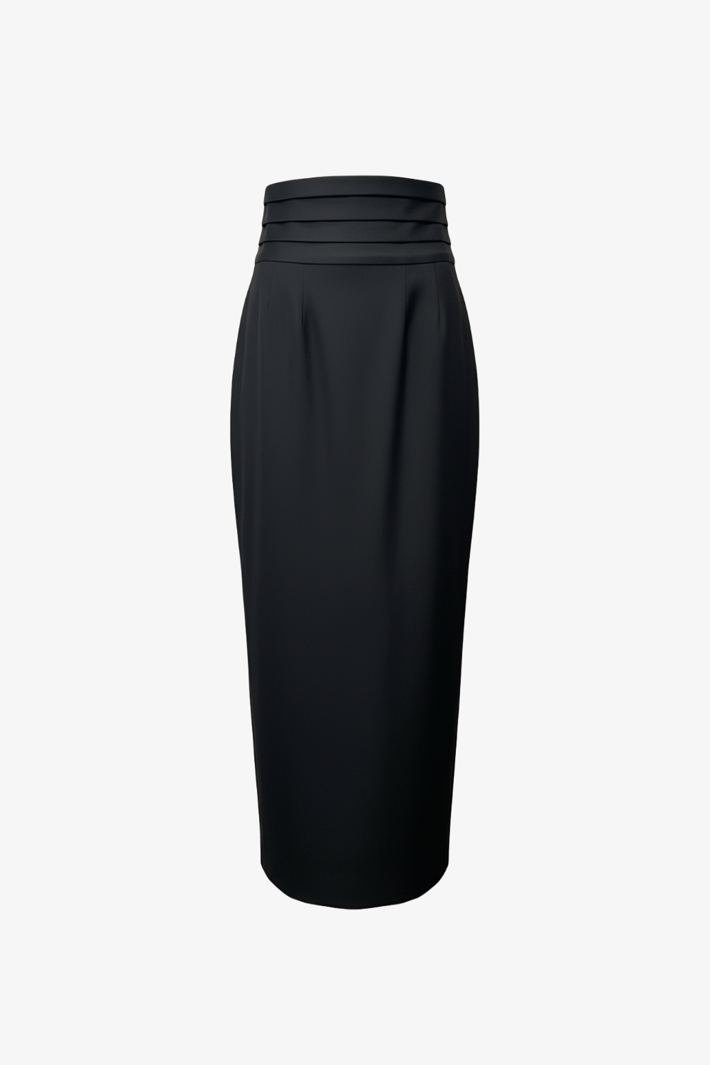 Pencil Tuxedo Skirt with Attached Cummerbund