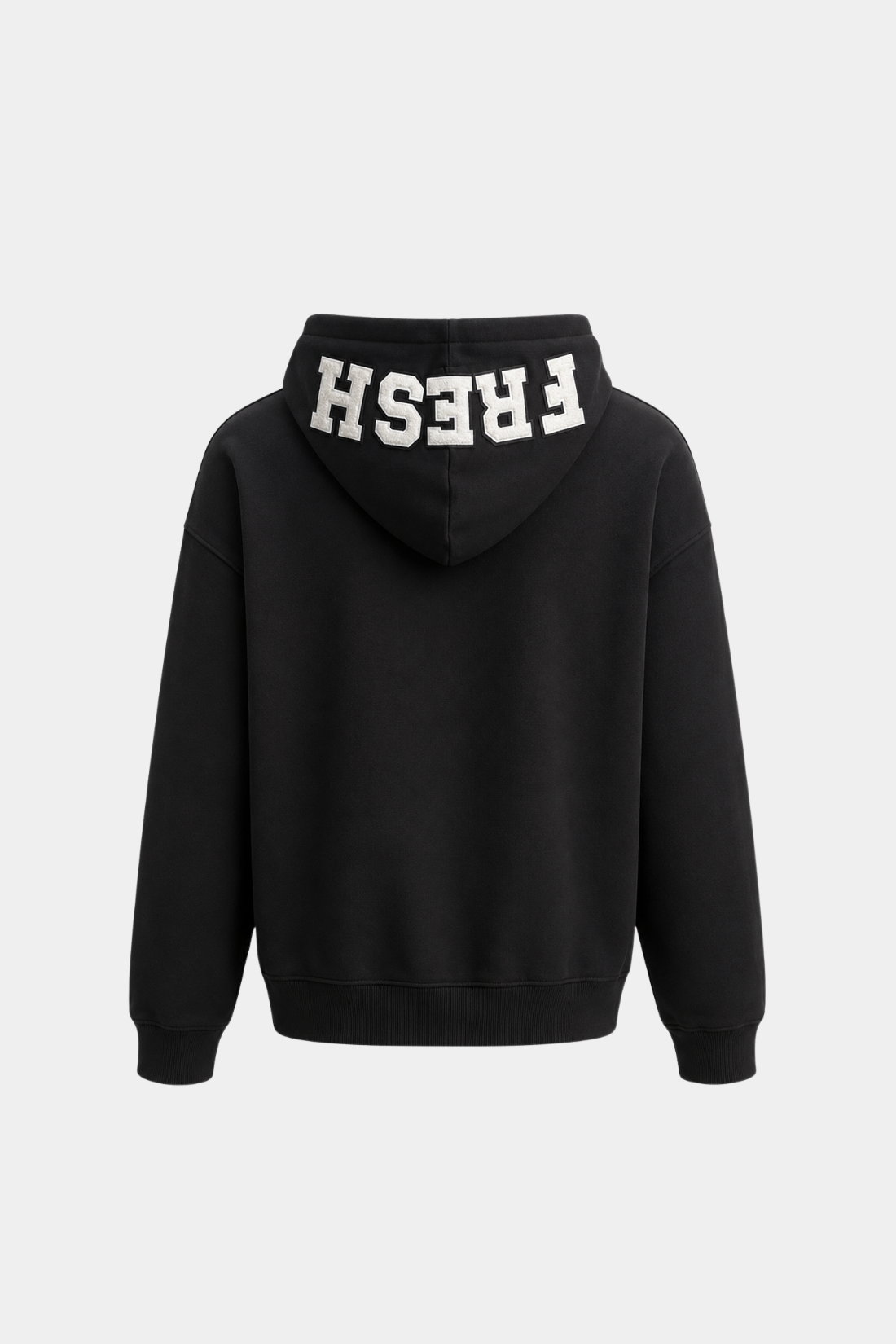 Black Oversized Graphic Hoodie