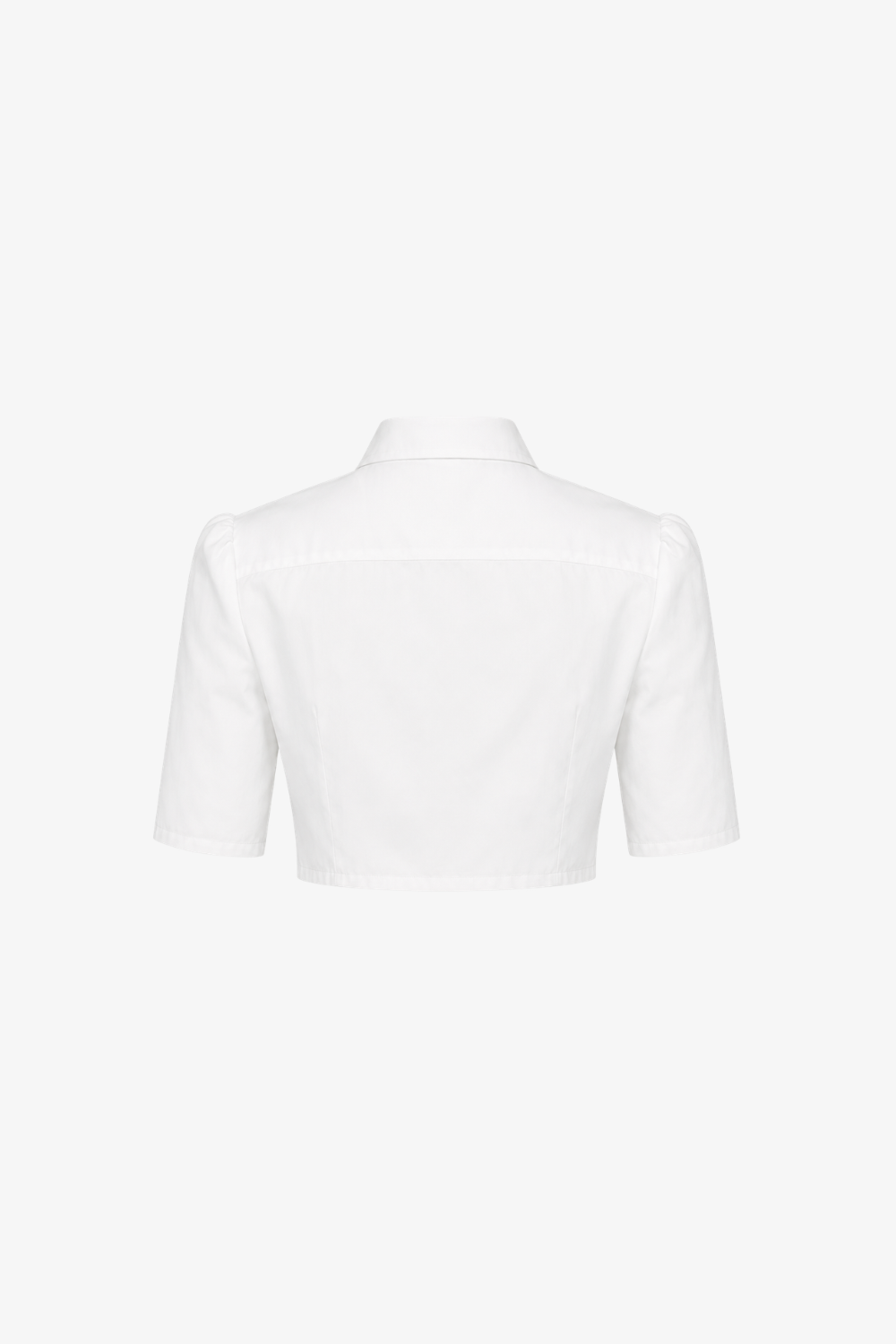 White Cropped Shirt
