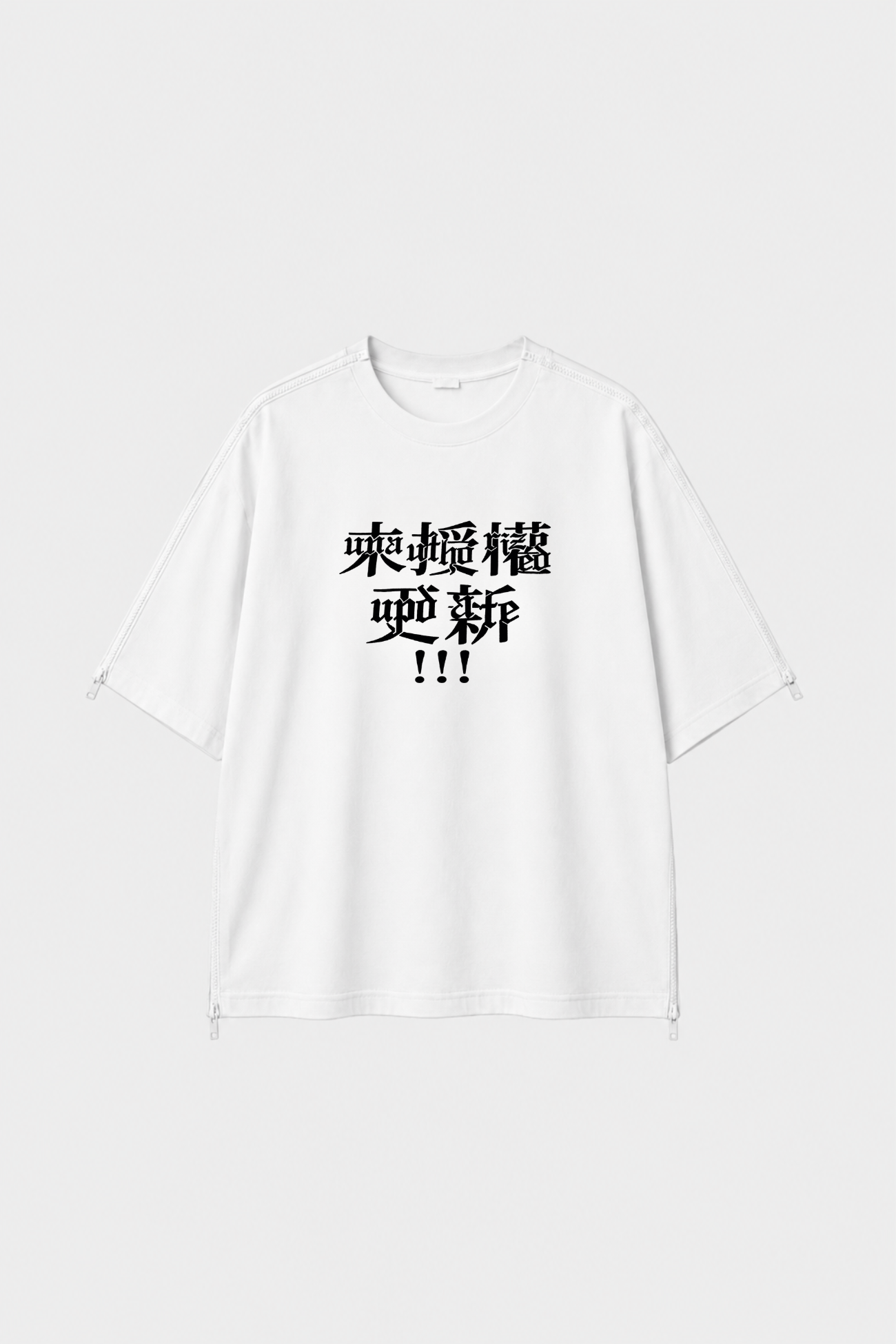 SHAO x CHiNGLiSH WANG Version 3 White graphic T-shirt front