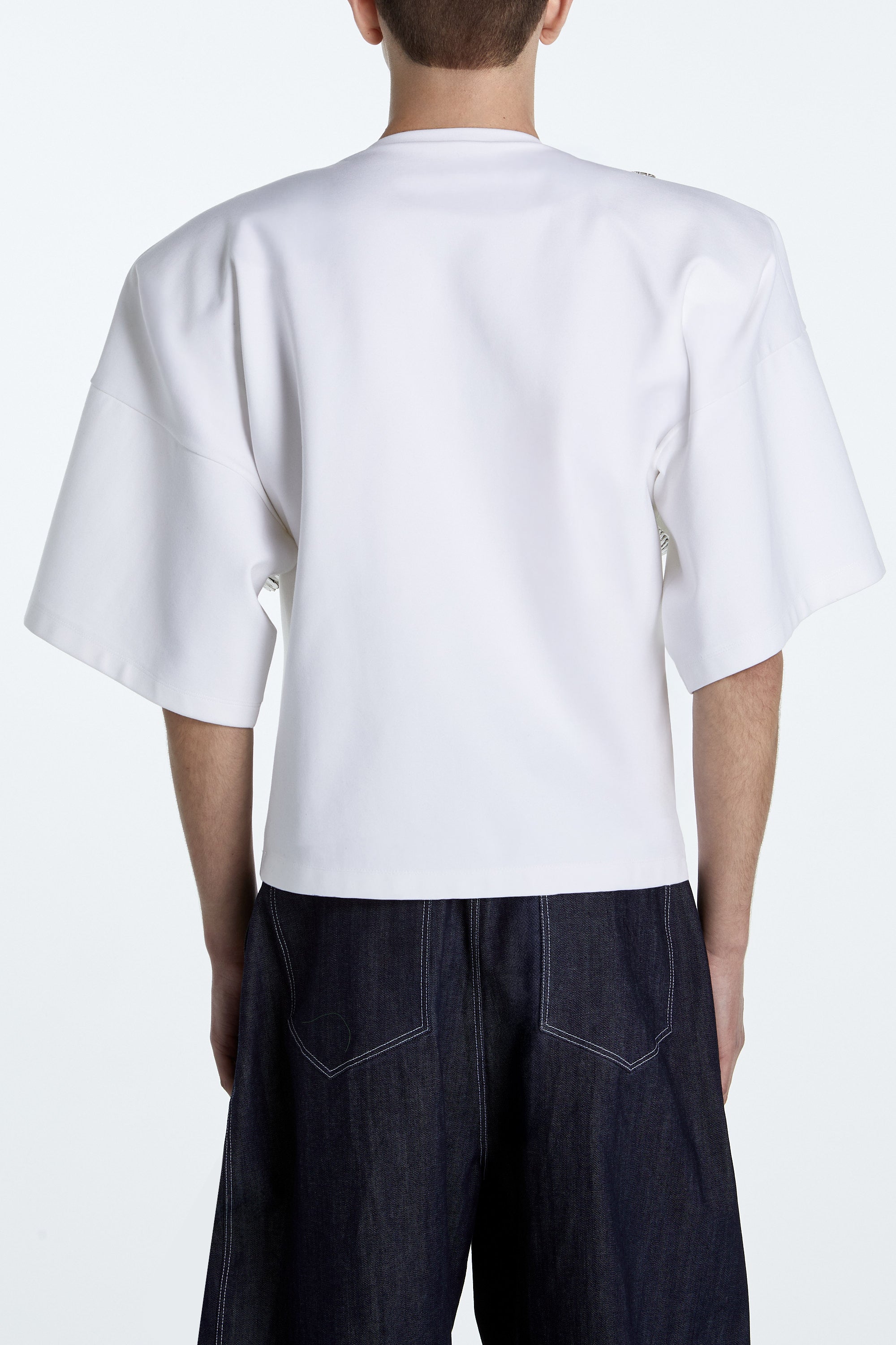 SHAO white anachronism print t-shirt back view
