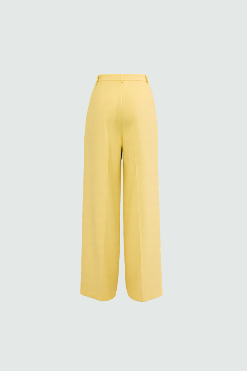 Yellow pants on a light gray background