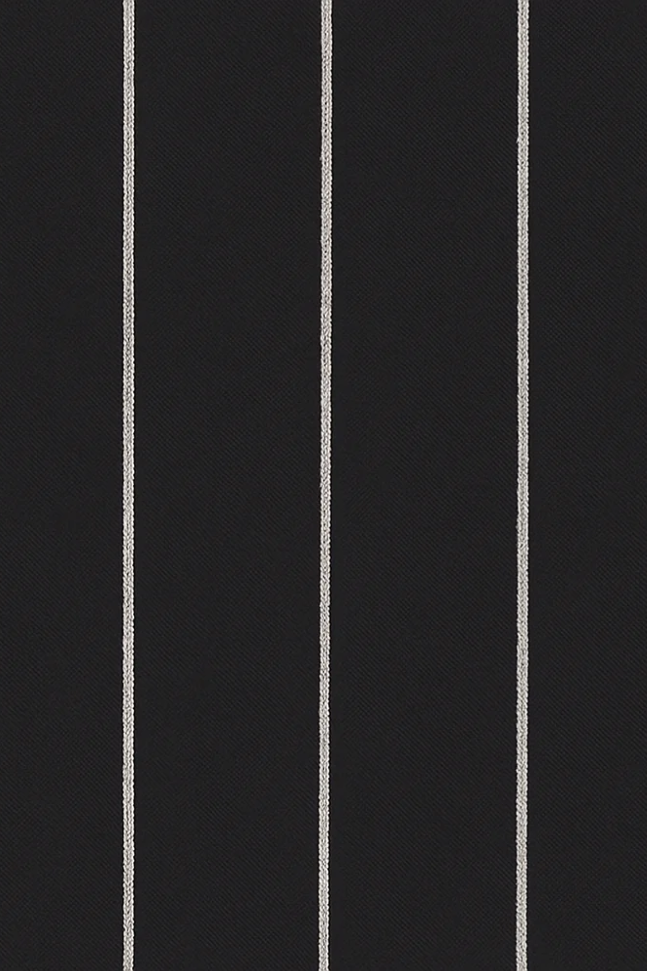 Black swatch with white vertical stripes