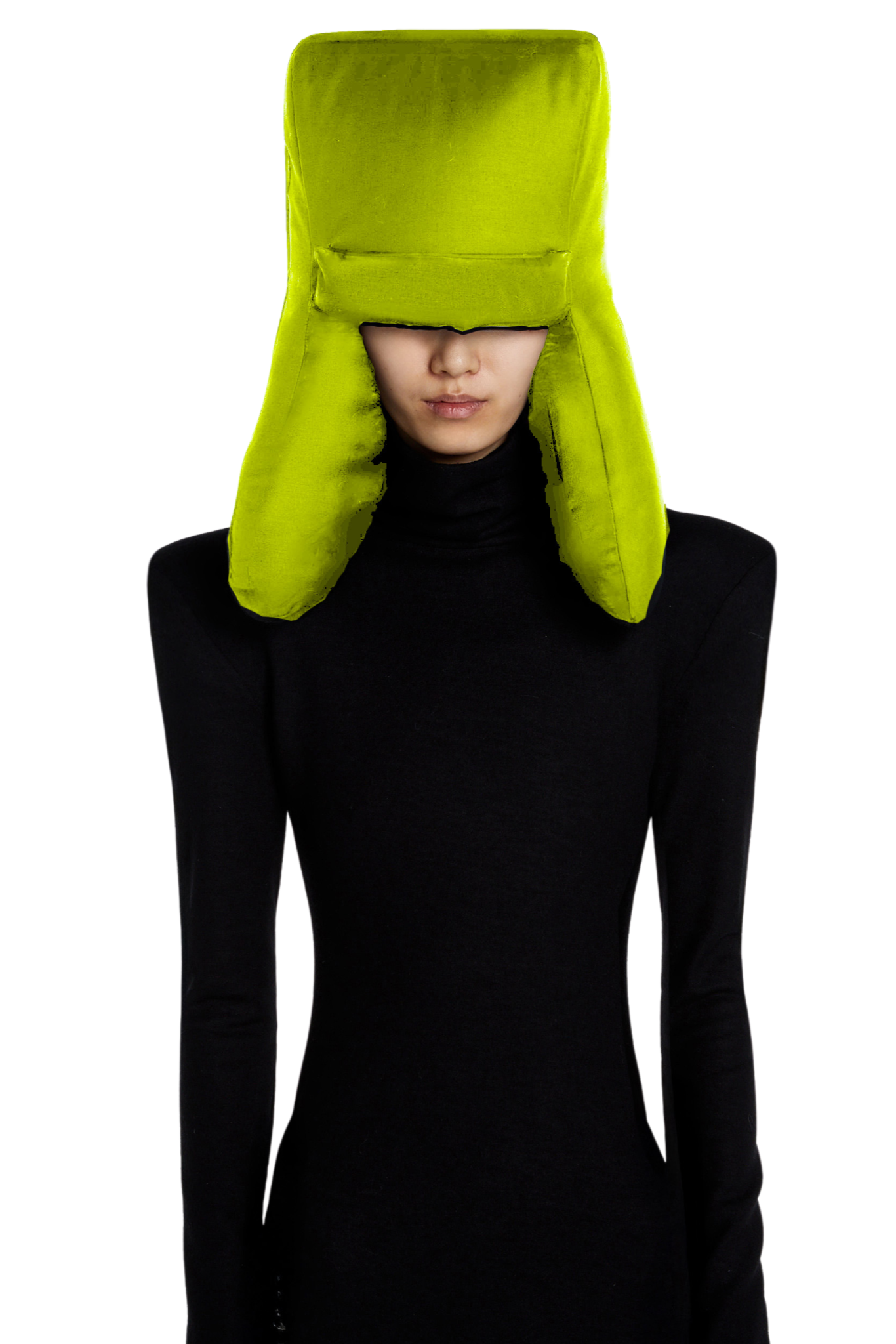 Chartreuse Embroidered Padded Trapper Hat – Architectural Construction