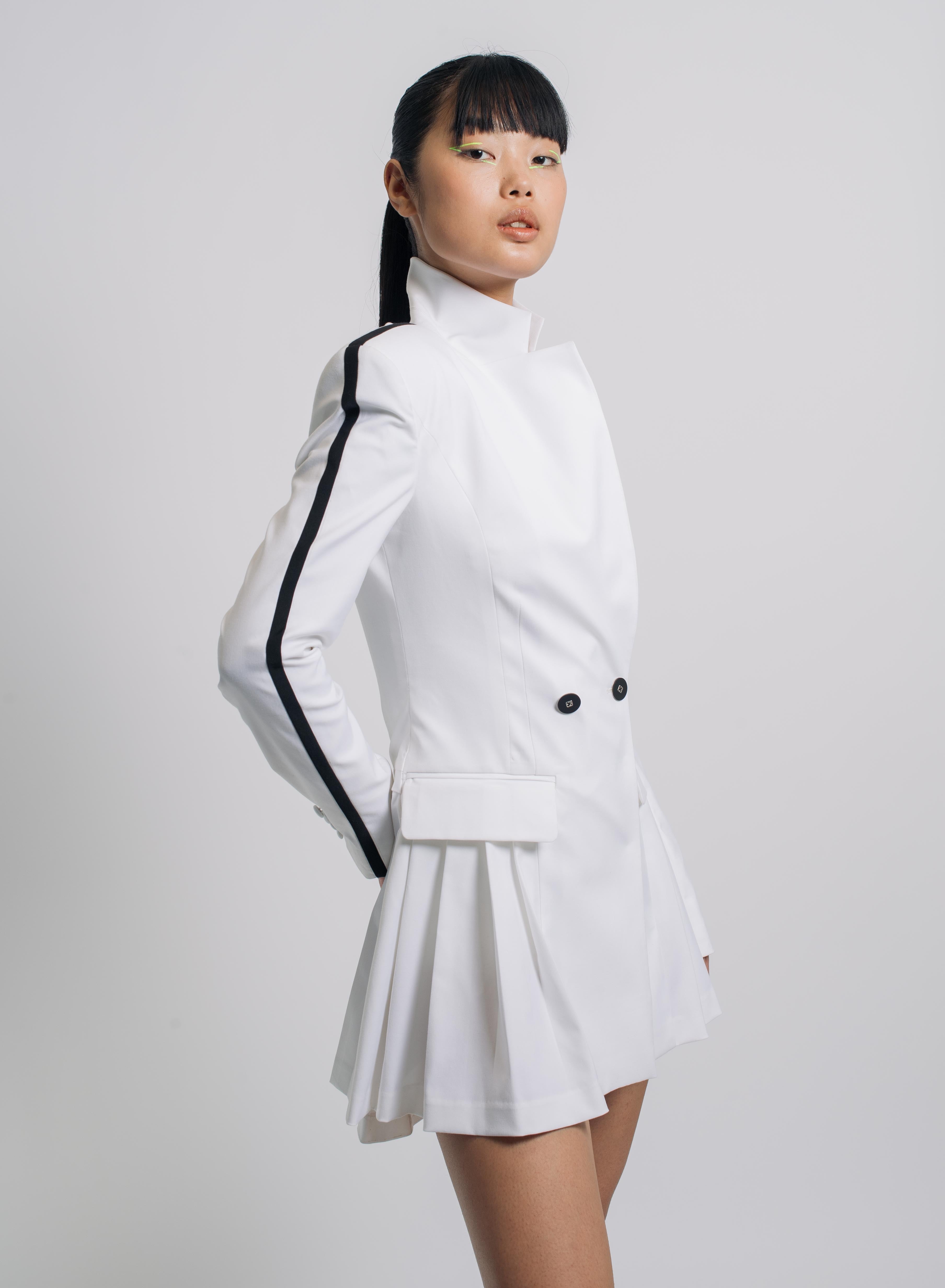White Blazer Dress