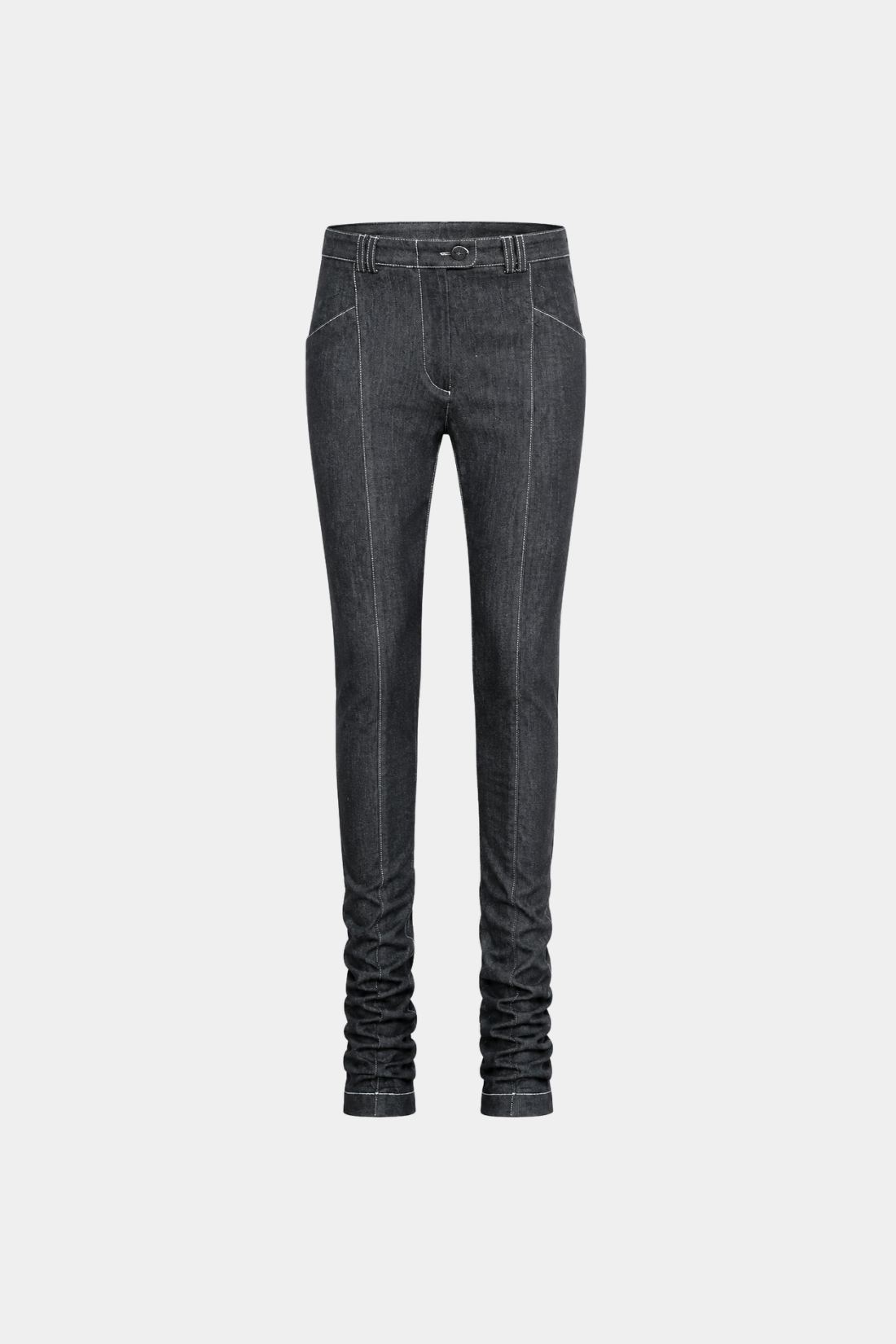 SHAO Belt Loop Skinny Jeans