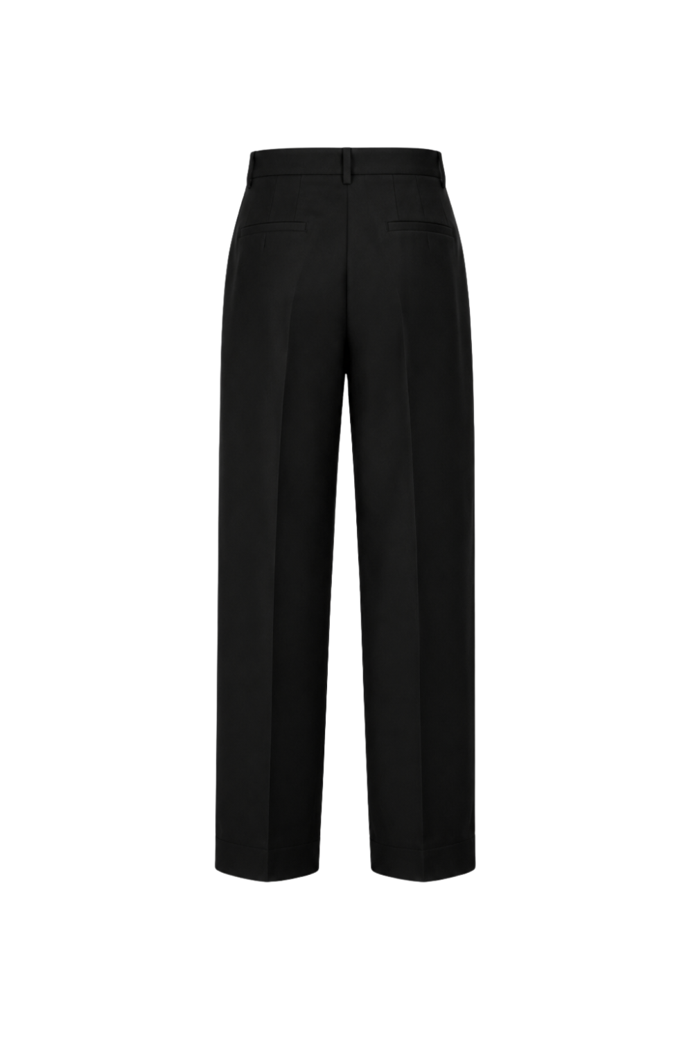 SHAO black pleated trousers back view